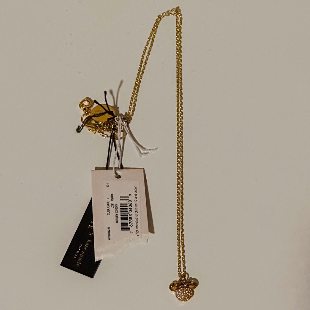 NWT Disney🐭 X Kate Spade ♠️ New York Minnie Mouse Pave Pendant